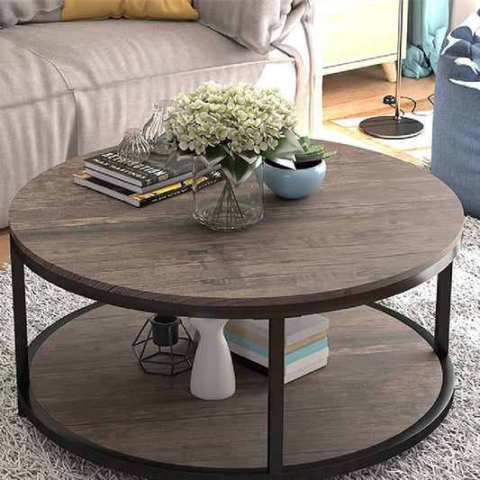 Wood Round Table Coffee Table - Wooden Table