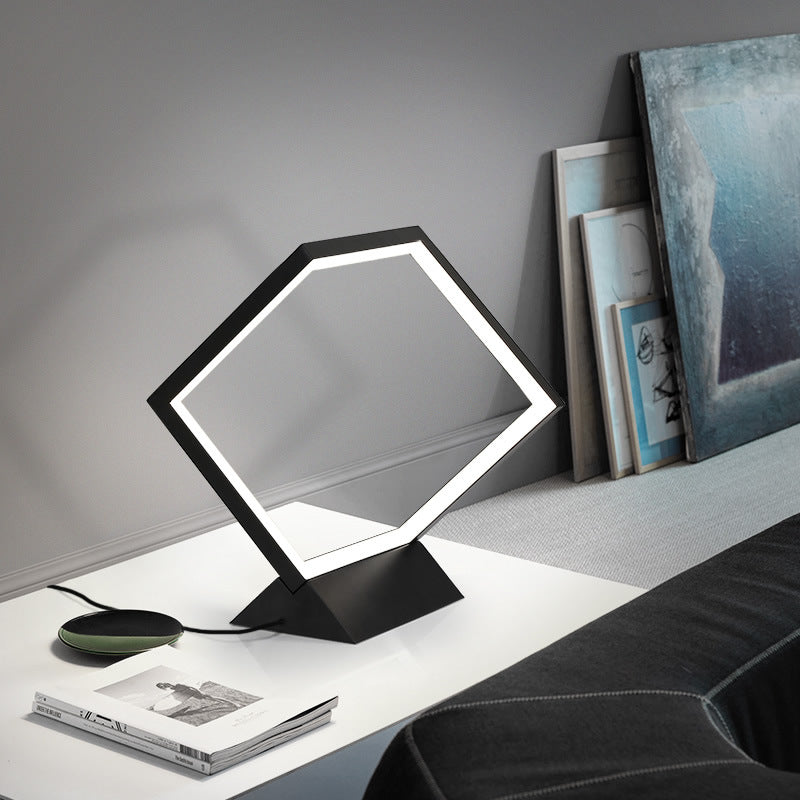 Modern Geometric Bedside Lamp