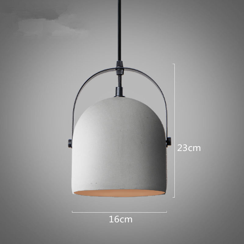 Industrial Cement Loft Hanging Lamp - Ceramic Lamps - Living Room Lamps