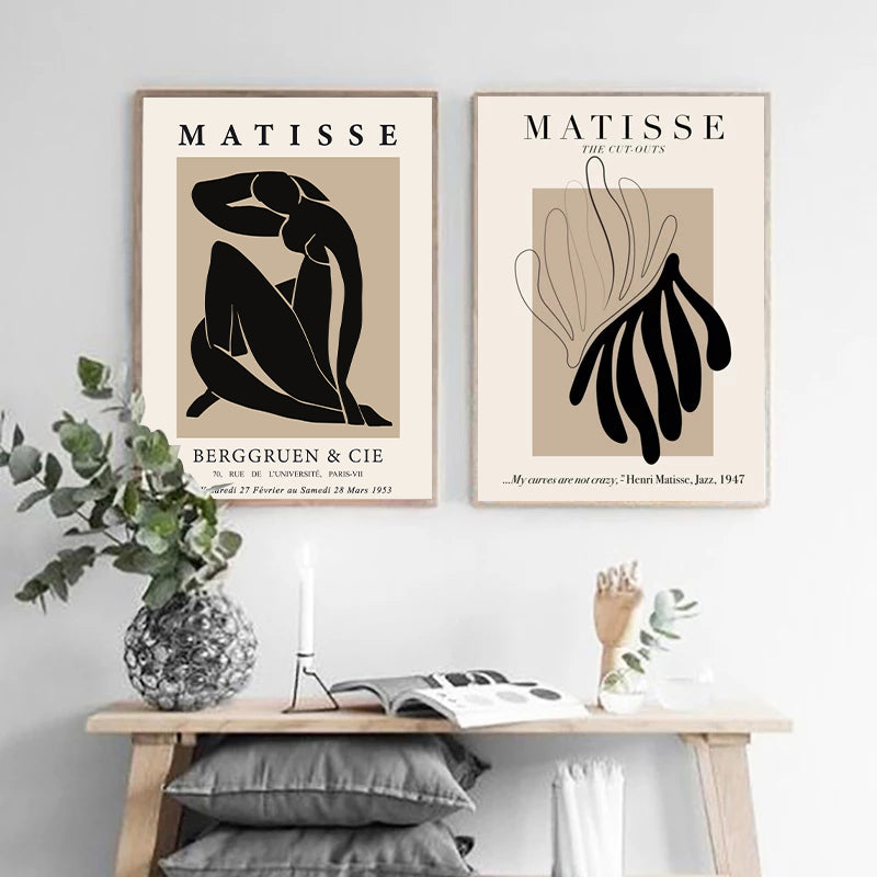 Matisse Canvas - Modern Wall Art for Living Room