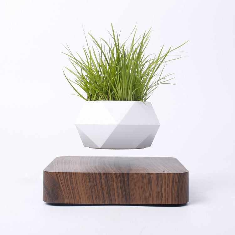 Polygon Magnetic Levitation Plant Pot - Unique Home Decor