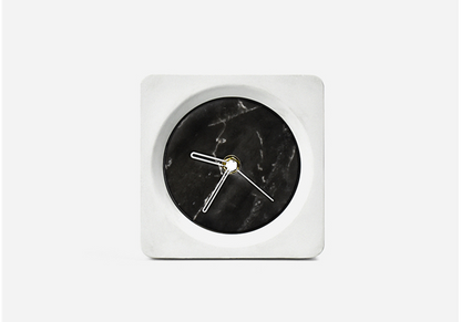 Cement Marble Table Clock