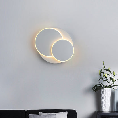 Geometric Harmony Circles LED Lamp - Futuristic Wall Lamp