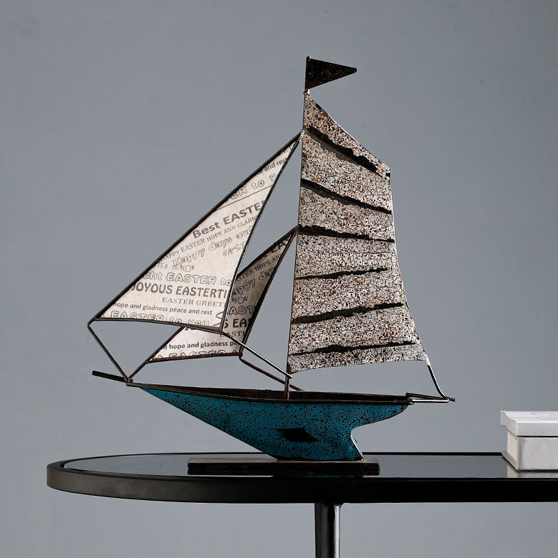 Modern Sailboat Decoration - Office Home Decor