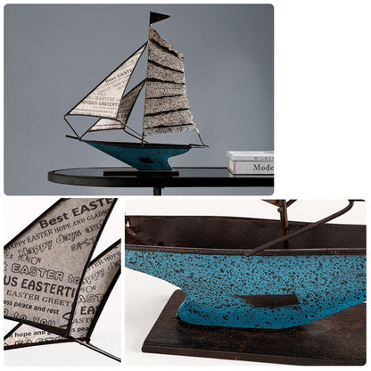 Modern Sailboat Decoration - Office Home Decor