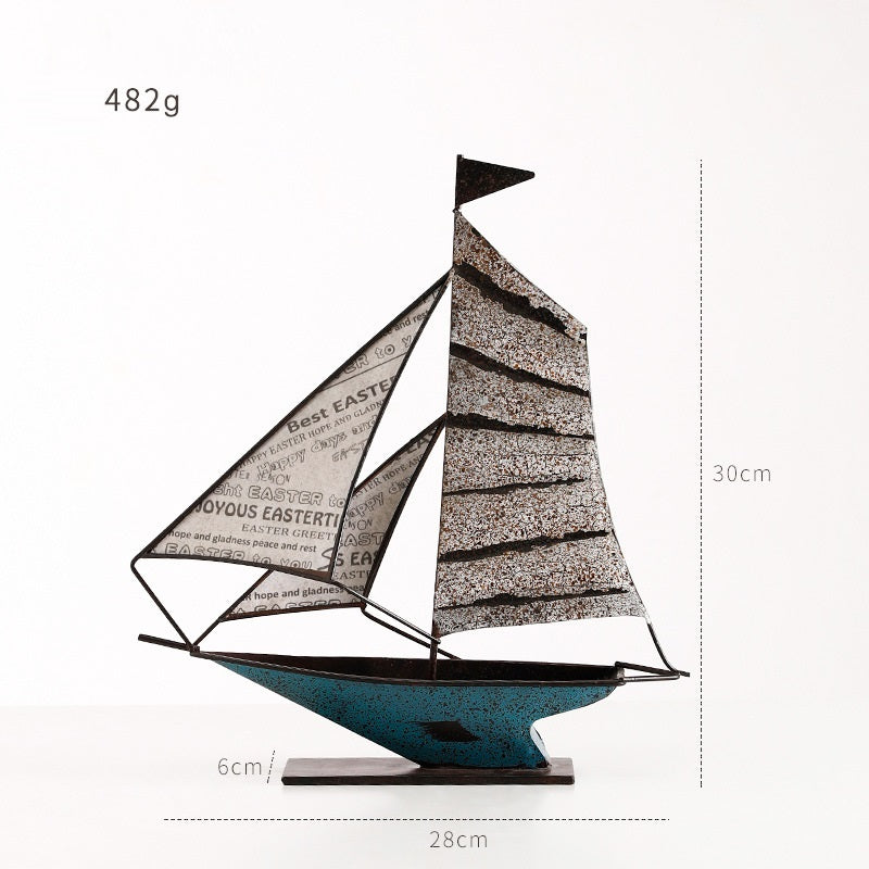 Modern Sailboat Decoration - Office Home Decor