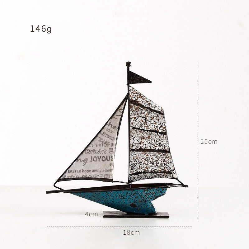 Modern Sailboat Decoration - Office Home Decor