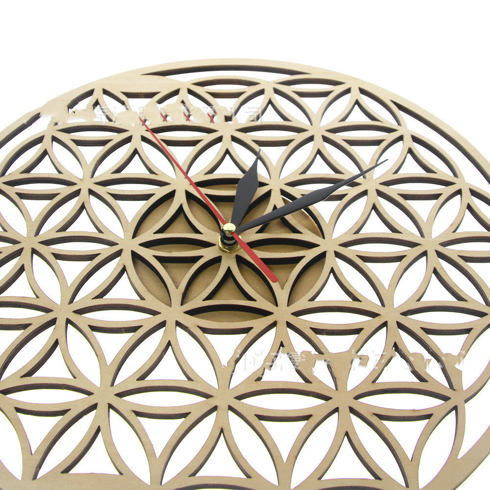 Flower Of Life Geometric Wall Clock