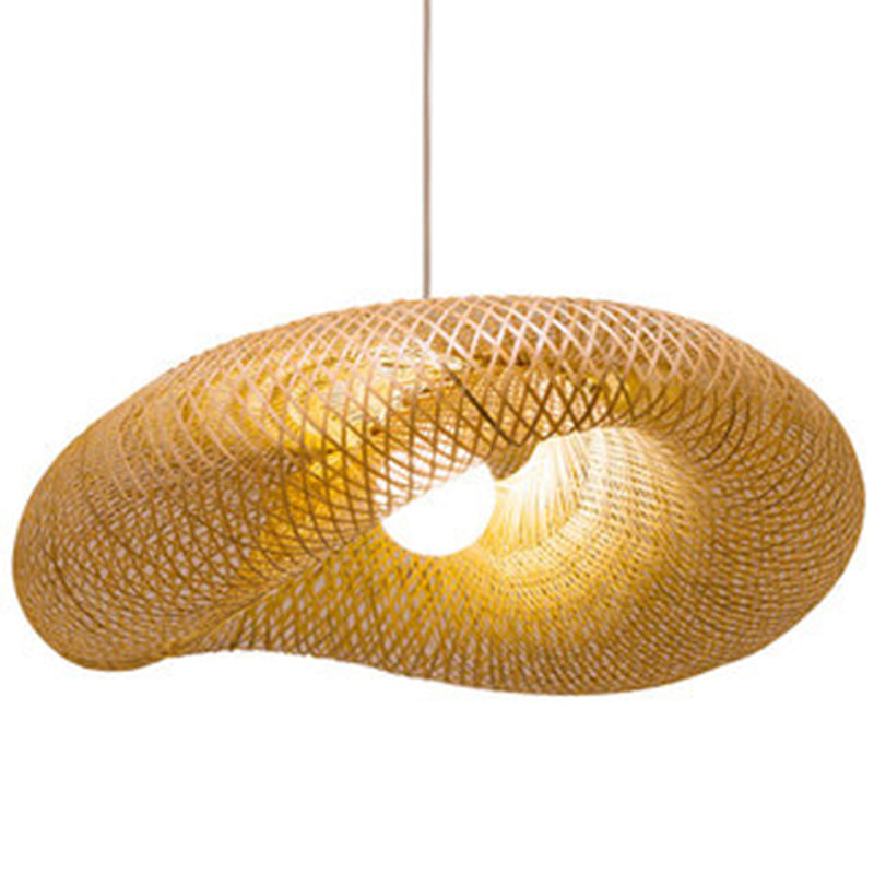 Bamboo Asian Lamp - Living Room Lamps - Rustic Lamps