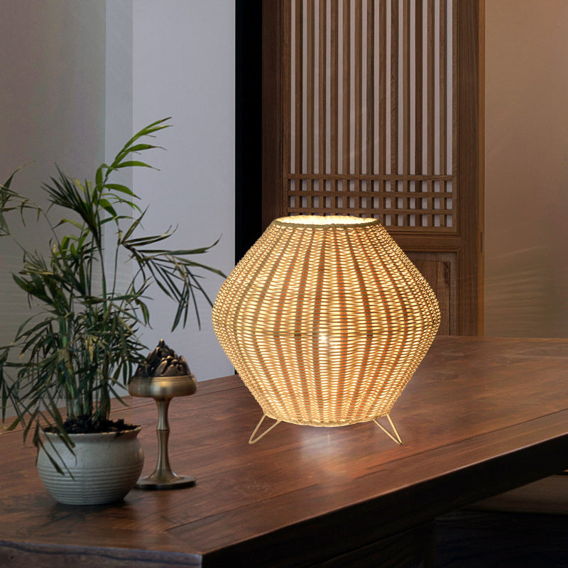 Bamboo Table Lamp - Rustic Lamps