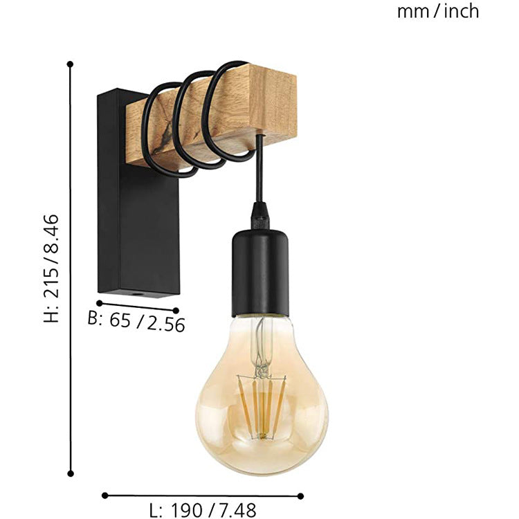 Bulb Lamp with Wall Base - Wall Lamps for Bedroom