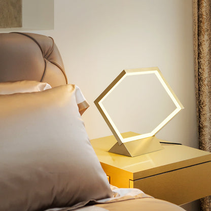 Modern Geometric Bedside Lamp