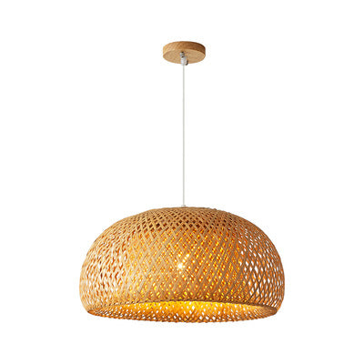 Bamboo Hanging Lamp - Living Room Lamps - Rustic Lamps