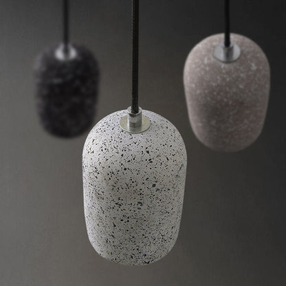 Industrial Stone Hanging Lamp - Ceramic Lamps - Living Room Lamps