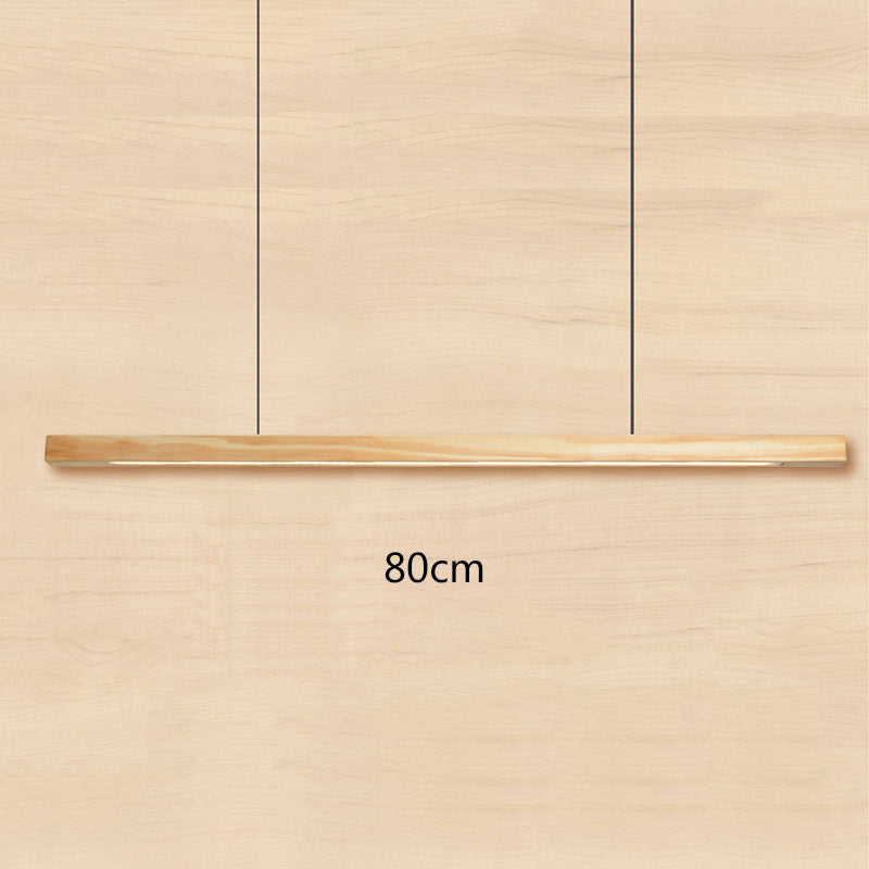 Modern Wood Long Ceiling Lamp