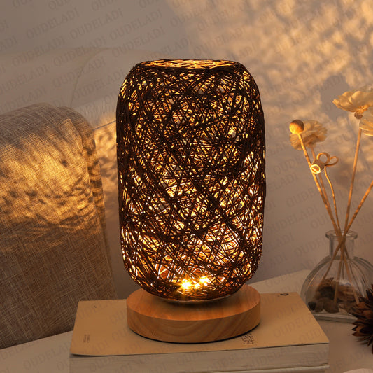 Rustic Forest Lamp