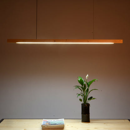 Modern Wood Long Ceiling Lamp