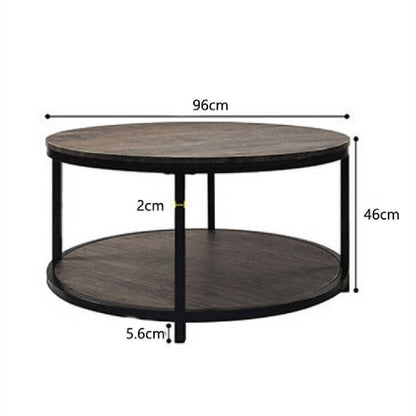 Wood Round Table Coffee Table - Wooden Table