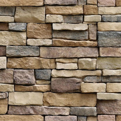 Brick Stone Rustic Wall Sticker - Brick Wallpaper - Mural Wallpaper