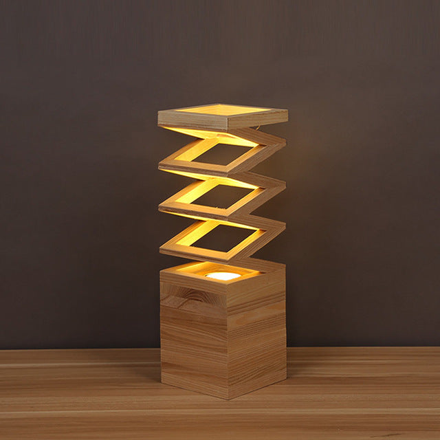 Jenga Wood Lamp - Table Lamps