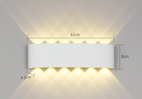 Modern Bedside Bidirectional LED Lamp