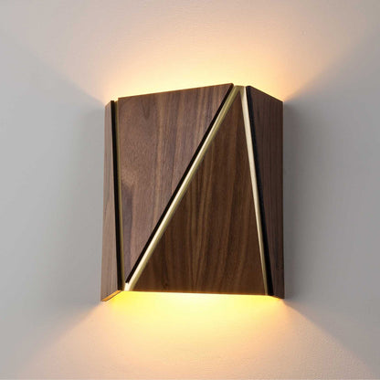 Solid Wood Diagonal Wall Lamp - Aisle Corridor Wall Lamps - Bedside Lamps