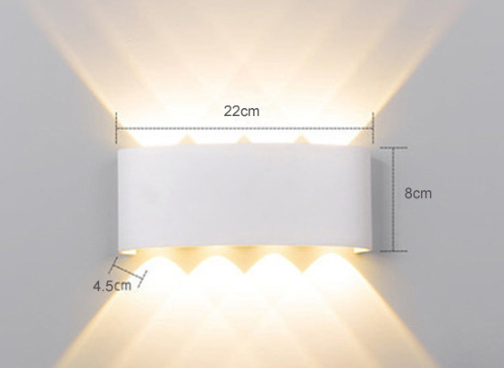 Modern Bedside Bidirectional LED Lamp