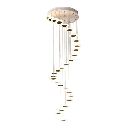 Spiral Rotating Long Pendant Lamp