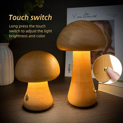 Mushroom Lamp - Battery Operated Table Lamp (Creative Lamps for Bedroom)