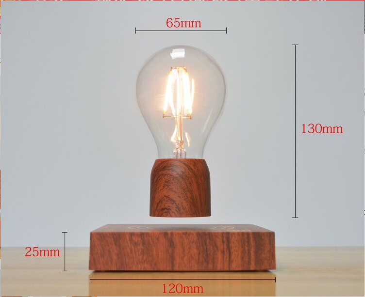 25x65x130mm measurement dimensions of unique cool levitating lamp