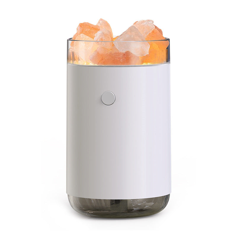 Air Humidifier Crystal Salt Lamp - Essential Oil Diffuser