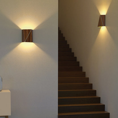 Solid Wood Diagonal Wall Lamp - Aisle Corridor Wall Lamps - Bedside Lamps