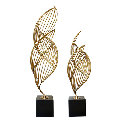 Modern Metal Sculpture - Office Home Decor