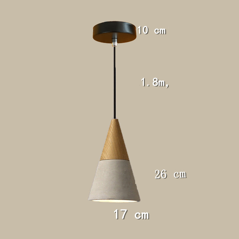 17x26x10cm measurements of triangle shaped boho ceramic lamp