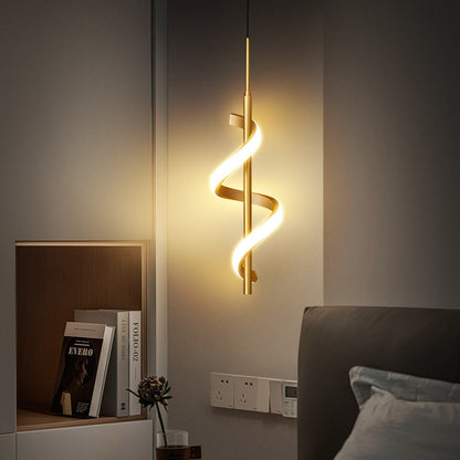 Spiral Hanging Lamp & Wall Lamp