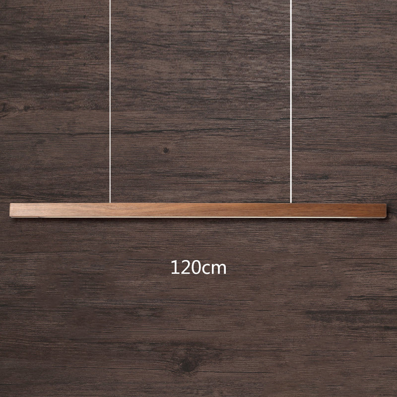 Modern Wood Long Ceiling Lamp