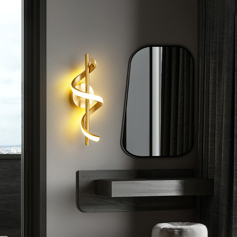 Spiral Hanging Lamp & Wall Lamp