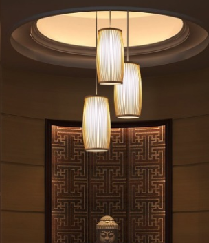 Asian Bamboo Pendant Lamp - Bedroom Lamps - Living Room Lamps