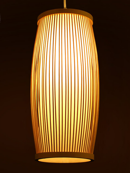 Asian Bamboo Pendant Lamp - Bedroom Lamps - Living Room Lamps