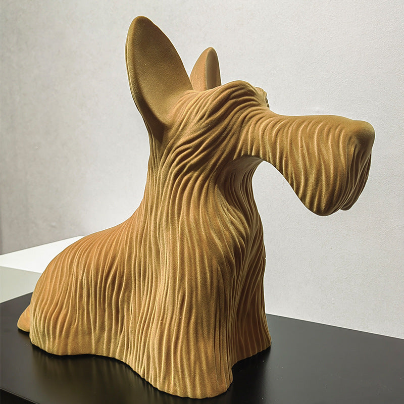 Modern Creative Dog Resin Sculpture - Unique Home Decor