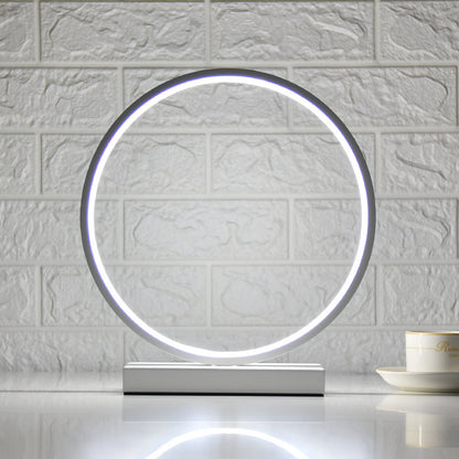 Circle Table Lamp - Cool Lamps - White Lamps