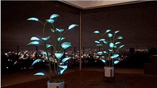 Blue floor lamp plant standing creative avatar style