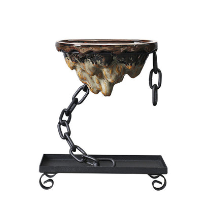 Iron Chain Suspension Pot - Minimalist Creative Home Decor