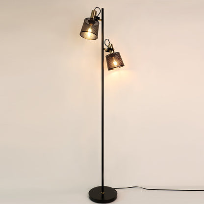 Industrial Double Floor Lamp - Living Room Lamps