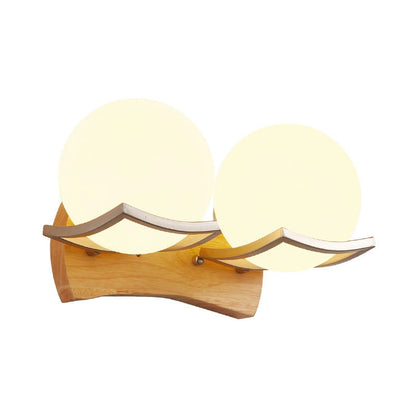 Solid Wood Circular Lamp