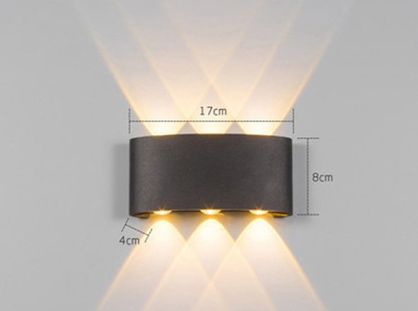 Modern Bedside Bidirectional LED Lamp