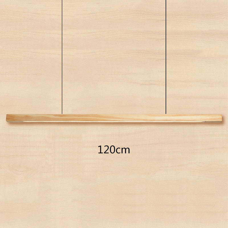 Modern Wood Long Ceiling Lamp