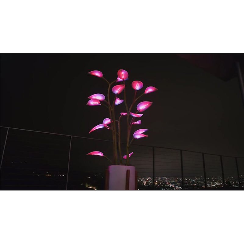 avatar pink glowing floor lamp standing plant creative lamp